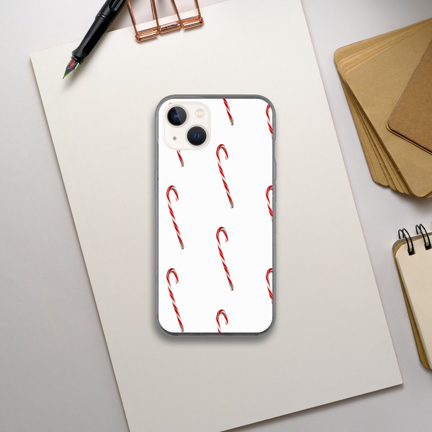 Biodegradable case (Candy Cane Charm)
