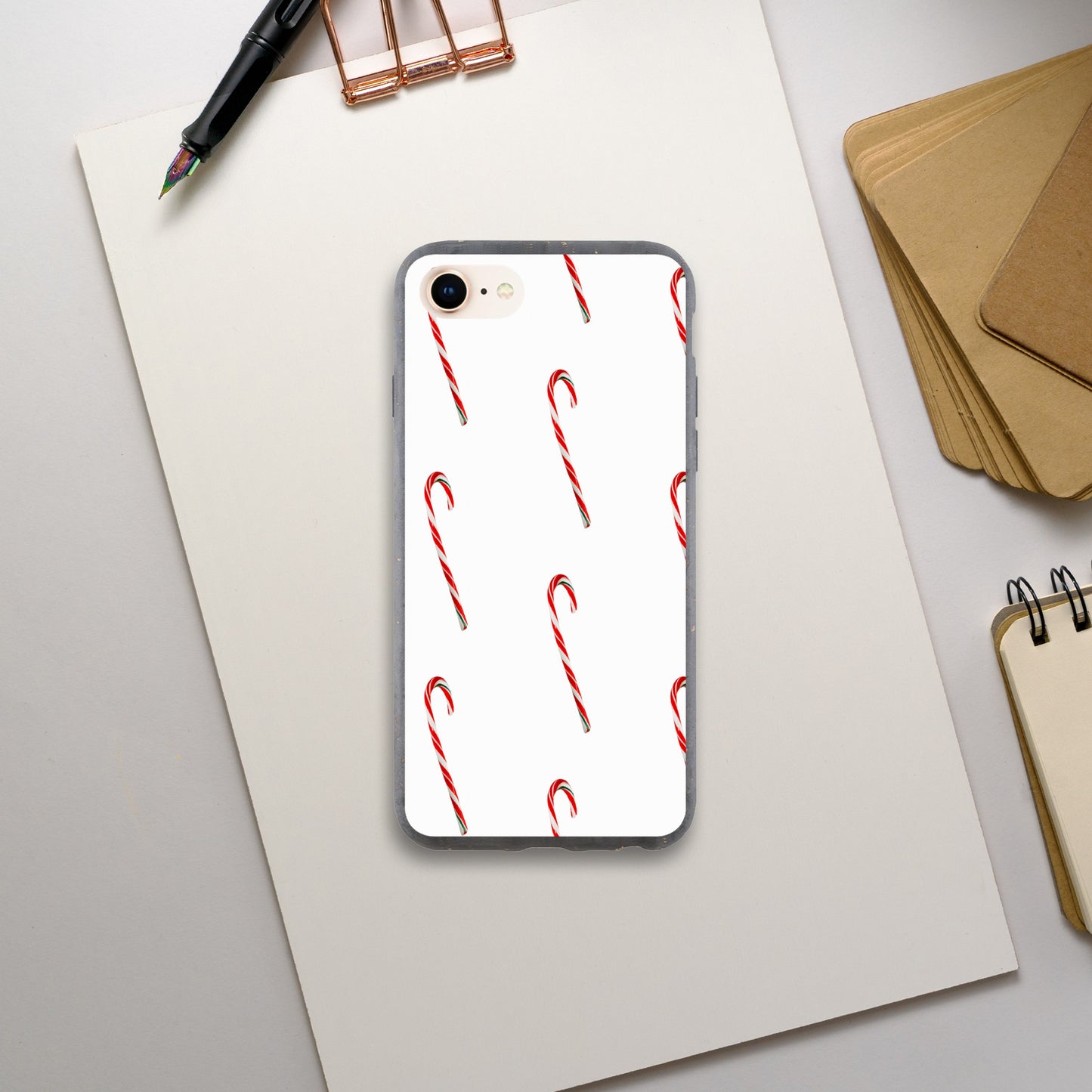 Biodegradable case (Candy Cane Charm)