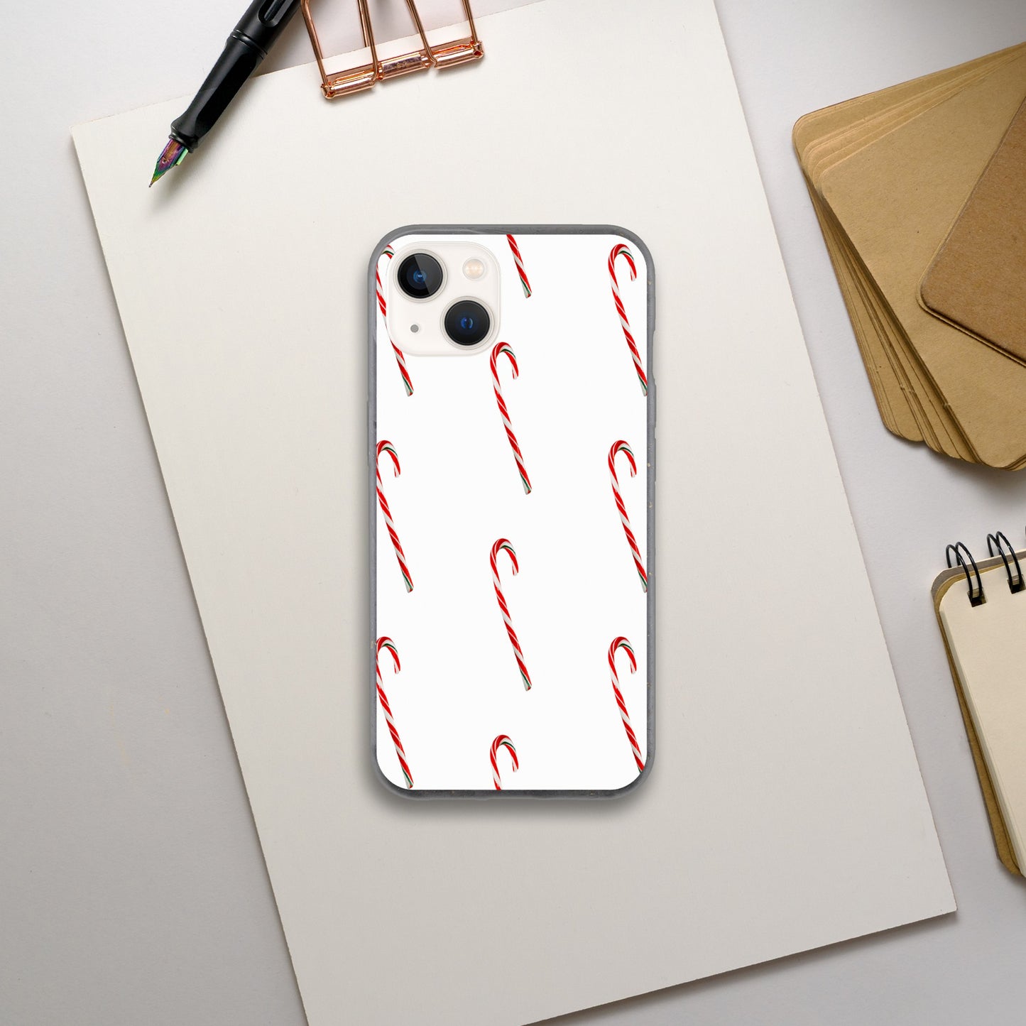 Biodegradable case (Candy Cane Charm)